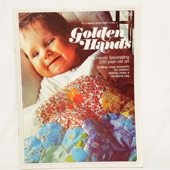 Golden Hands Magazine Patchwork Knitting Netting Part 17 Vol 2 Guide 70s - Picture 1 of 9